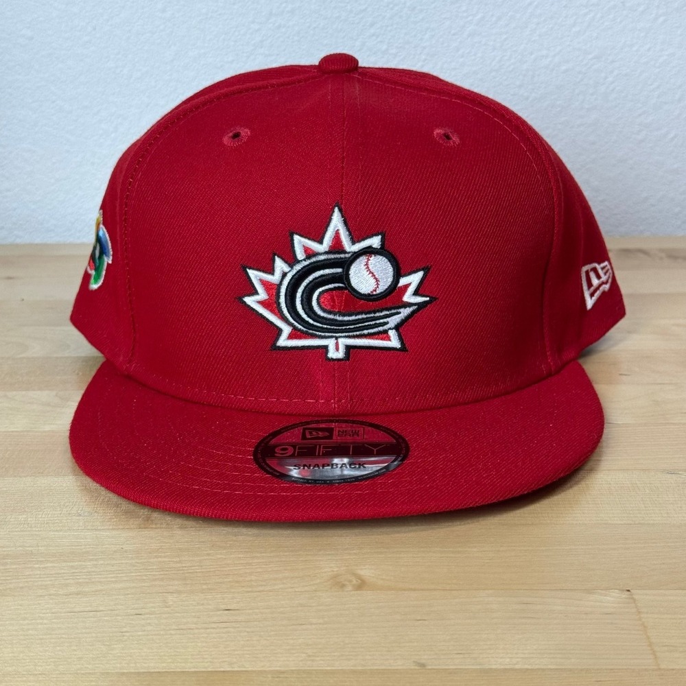 Canada Hat New Era 9FIFTY World Baseball Classic Men's Adjustable Red Snapback